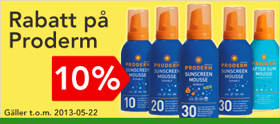 Proderm 10% rabatt