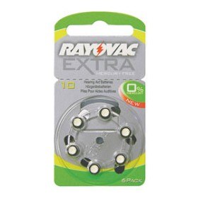 Bild på Rayovac EXTRA kvicksilverfritt 10 GUL 6 st