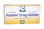 Postafen 25 mg tablett 10 st