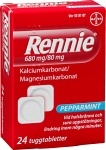 Rennie tuggtablett 680 mg/80 mg, 24 tabletter