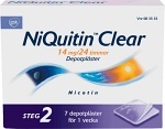 NiQuitin Clear Depotplåster 14 mg/24h 7 st
