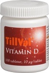 TillVal Vitamin D 100 tabletter