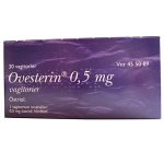 Ovesterin vagitorium 0,5 mg, 30 st