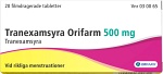 Tranexamsyra Orifarm filmdragerad tablett  500 mg, 20 st 