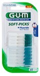 GUM Soft Picks Large Tandsticka med fluor, 40 st