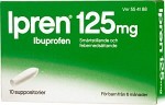 Ipren suppositorium 125 mg 10 st