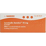 Loratadin Sandoz munsönderfallande tablett 10 mg 30 st