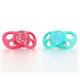 Bild på Twistshake Napp 6+ mån 2-pack (Peach/Turkos)