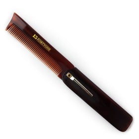 Bild på 1541 of London Folding Pocket Hair & Beard Comb with Clip