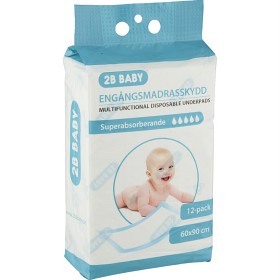Bild på 2B Baby Madrasskydd 60x90 cm 12-pack
