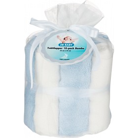 Bild på 2B Baby Tvättlappar Bambu 10-pack (Blå)