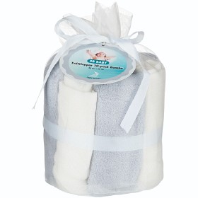 Bild på 2B Baby Tvättlappar Bambu 10-pack Grå/Vita