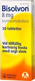 Bild på Bisolvon, tablett 8 mg 20 st