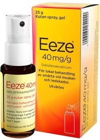 Bild på Eeze, kutan spray, gel 40 mg/g 25 gr