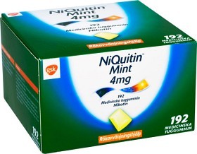 Bild på NiQuitin Mint, medicinskt tuggummi 4 mg 192 st