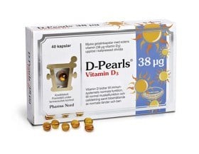 Bild på D-Pearls 38 µg 40 kapslar