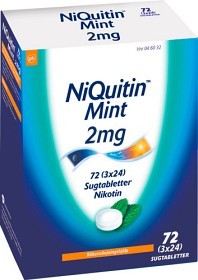 Bild på NiQuitin Mint, sugtablett 2 mg 3 x 24 st