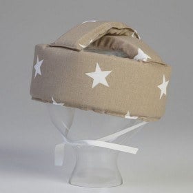 Bild på NG Baby Huvudskydd (Beige/Vit Stjärna)