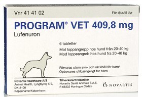 Bild på Program vet., filmdragerad tablett 409,8 mg 6 st