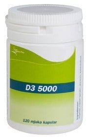 Bild på D3 5000 IE 120 kapslar