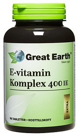 Bild på Great Earth E-vitamin Komplex 400 IE 90 tabletter