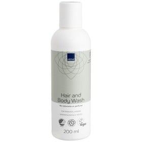 Bild på Abena Hair & Body Wash (schampo & kroppstvål) oparfymerad 200 ml