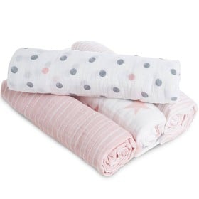 Bild på Aden Anais Essentials Swaddle 4-pack Doll Pink