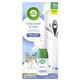 Bild på Air Wick Freshmatic Automatic Spray Starter Kit, Crisp Linen & Lilac 250 ml
