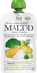Bild på Alex&Phil Måltid med Krokfångad Torsk, Citron & Dill 6M 120 g
