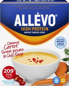 Bild på Allévo High Protein Soup Carrot & Sweet Potato, 10 påsar