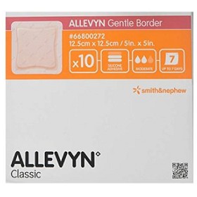 Bild på Allevyn Gentle Border, polyuretanskumförband, 12,5 x 12,5 cm 10 st