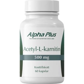 Bild på Alpha Plus Acetyl-L-karnitin 500 mg 60 kapslar