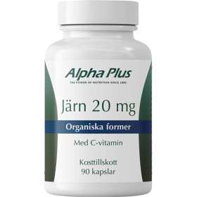 Bild på Alpha Plus Järn 20 mg 90 kapslar