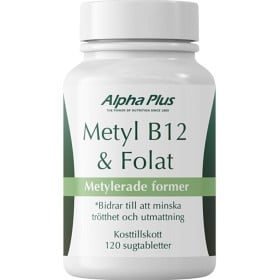 Bild på Alpha Plus Metyl B12 & Folat 120 sugtabletter