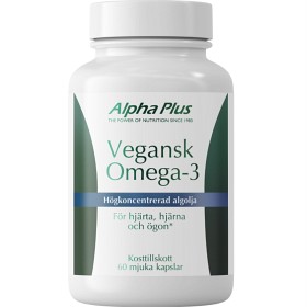 Bild på Alpha Plus Vegansk Omega-3 60 mjuka kapslar