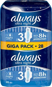 Bild på Always Ultra Night 3 28 st