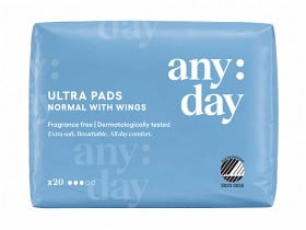 Bild på Any:day Binda Normal med vingar 20-pack