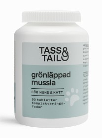 Bild på Tass & Tail Grönläppad mussla för hund & katt 90 tabletter