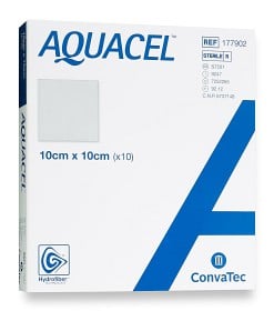 Bild på Aquacel hydrofiberbandage 10x10 cm 10 st