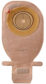 Bild på Assura Plus 1-dels Coloplast tömbar häftpåse Maxi beige hål 30 mm 30 st
