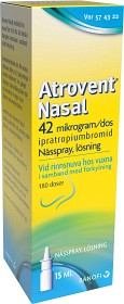 Bild på Atrovent Nasal nässpray 42 mikrogram/dos 180 st