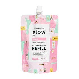 Bild på Australian Glow 1 Hour Express Self Tan Mousse Dark Refill 200 ml