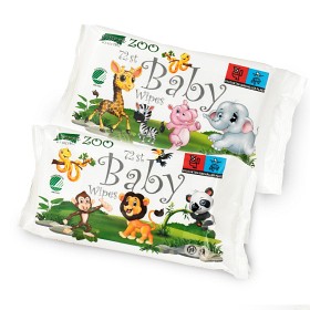 Bild på Baby Zoo Wipes våtservetter 72 st