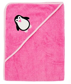 Bild på Vimse Badcape Pink Penguin
