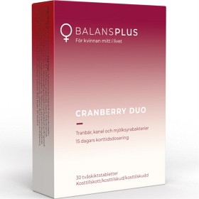Bild på Balans Plus Cranberry Duo 30 tabletter