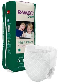Bild på Bambo Nature Dreamy Night Pants L 8-15, Boy (35-50 kg) 10 st