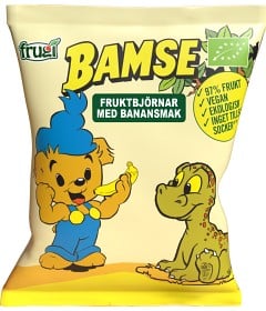 Bild på Bamse Fruktbjörnar med banansmak EKO 40 g