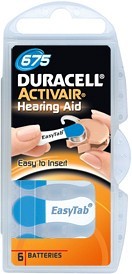 Bild på Duracell Batteri Activair 675, 6 st