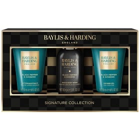 Bild på Baylis & Harding Black Pepper & Ginseng Men's Luxury Mini Trio Gift Set