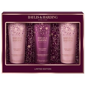 Bild på Baylis & Harding Wild Cherry & Vanilla Luxury Hand Treats Gift Set 3 x 50ml 
